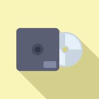 Modern flat design cddvd drive icon vector