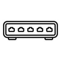 icon of a universal serial bus usb hub vector