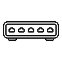 icono de un universal de serie autobús USB cubo vector