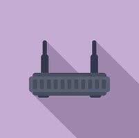 Flat design wireless router icon vector