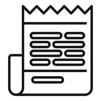 icon of a torn notepad page vector