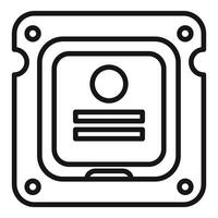 Hard disk drive line icon illustration vector