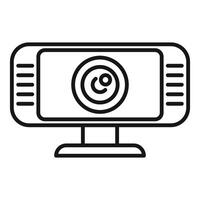 Web camera line icon illustration vector