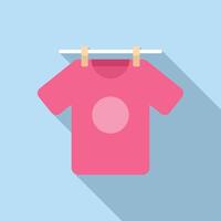 Cartoon baby tshirt on hanger illustration vector