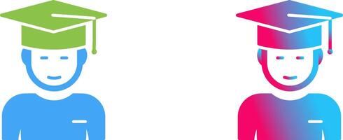 Graduate Student Icon Design vector