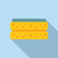 Flat design cheese blocks illustration vector