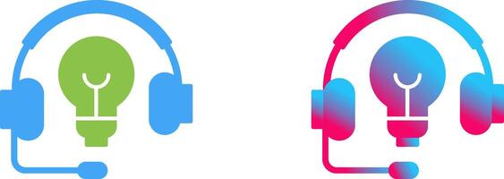 Headphones Icon Design vector