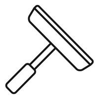 Line art illustration of a diagonal sledgehammer vector