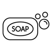 Soap bar line art illustration vector