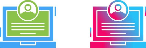 CV Icon Design vector