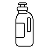 Line art water bottle icon vector