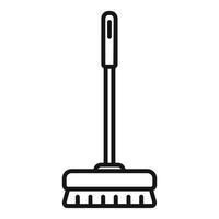 Simple line icon of a broom vector