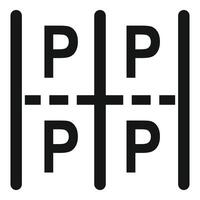 Optical illusion of overlapping p letters in black and white vector