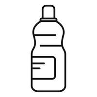 Line art of a plastic water bottle vector