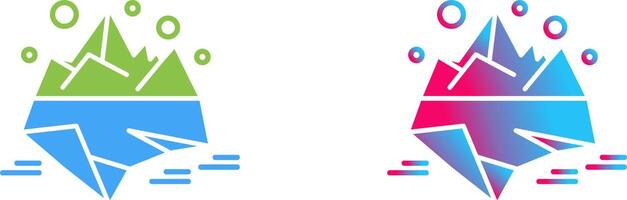 Iceberg Icon Design vector