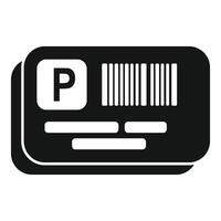 Parking ticket icon illustration vector