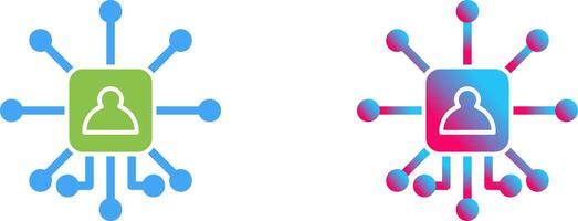 Networking Icon Design vector