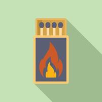 Matchbook icon with flaming design vector