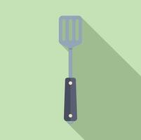 Flat design illustration of spatula on pastel background vector