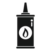 Black and white oil can icon vector