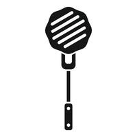 Black silhouette of a kitchen spatula icon vector