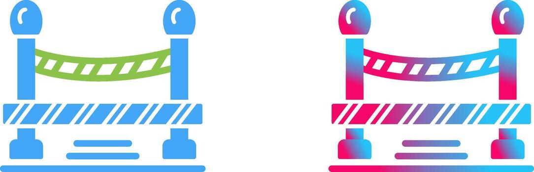 Do Not Cross Line Icon Design vector