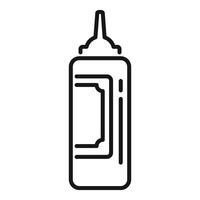 Line art illustration of a squeeze bottle vector