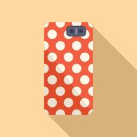 Retro polka dot smartphone case design vector