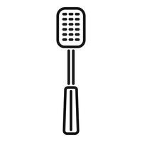 Black and white spatula icon vector