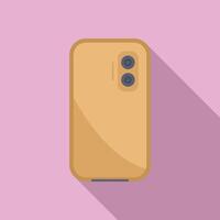 illustration of a modern smartphone on pink background vector