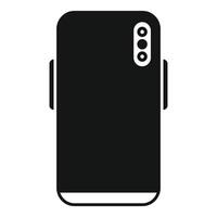 illustration of a contemporary smartphone icon, simplistic and versatile vector