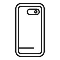 Outline illustration of smartphone case vector