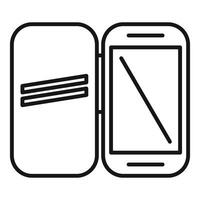 icon of two smartphones vector