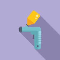 Flat design illustration of a paint roller vector