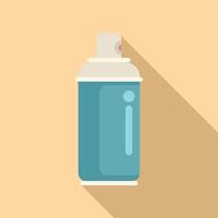 Flat design illustration of spray paint can vector