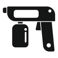 Black silhouette of a handheld drill icon vector