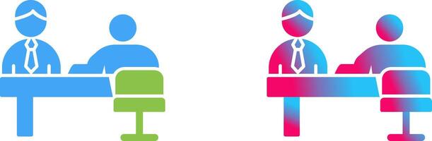 Evaluating work Icon Design vector