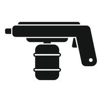 Black silhouette of handheld electric water sprayer vector