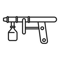 illustration of a grease gun tool vector