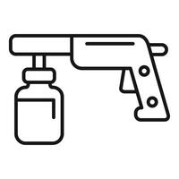 ilustración de rociar pintar pistola icono vector