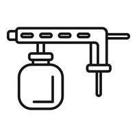 Line art illustration of a spray bottle vector