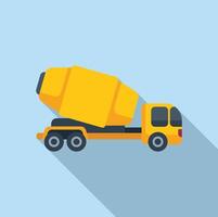 Cartoon concrete mixer truck illustration vector