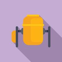 Fitness concept with dumbbells and protein shake vector