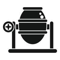 Concrete mixer icon illustration vector