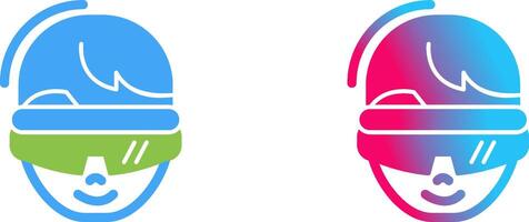 virtual Reality Glasses Icon Design vector