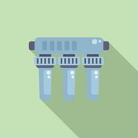 Water filtration system icon on pastel background vector