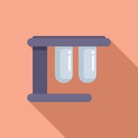 Minimalist illustration of a test tube stand vector