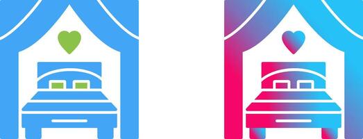 Bed Icon Design vector