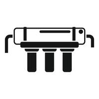 Flat icon of a modern water filter system vector