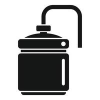 ilustración de un cámping agua botella vector